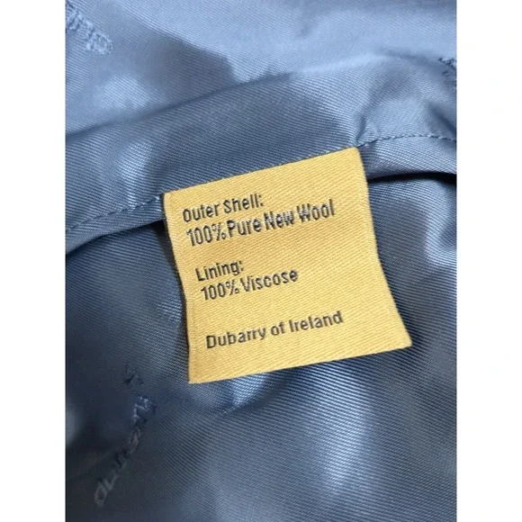 Dubarry Wool Tweed Equestrian Herringbone Blazer Jacket 3/4‎ Sleeve Green Tan 36